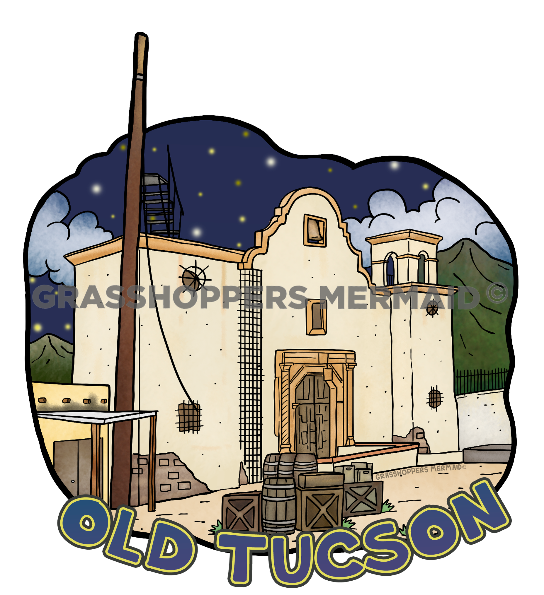 Old Tucson Buliding Nights