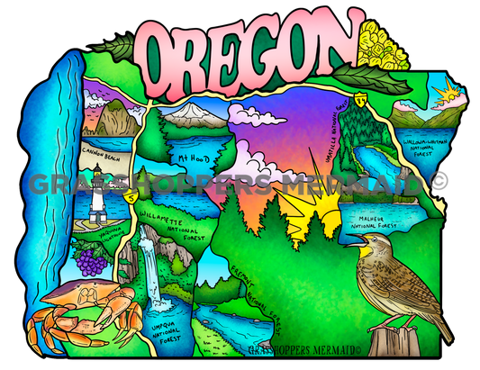 Oregon State Map
