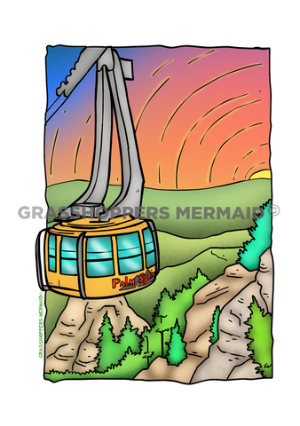Palm Springs Tram Sunset