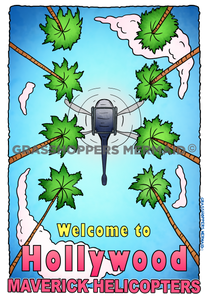 Palm Trees & Helicopter