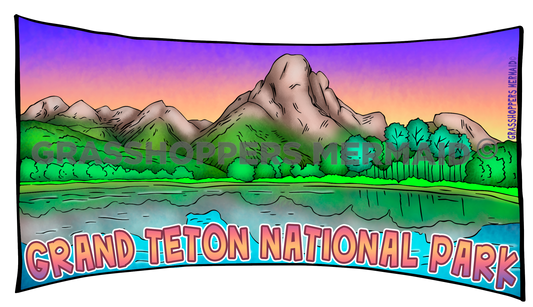 Panoramic Grand Tetons