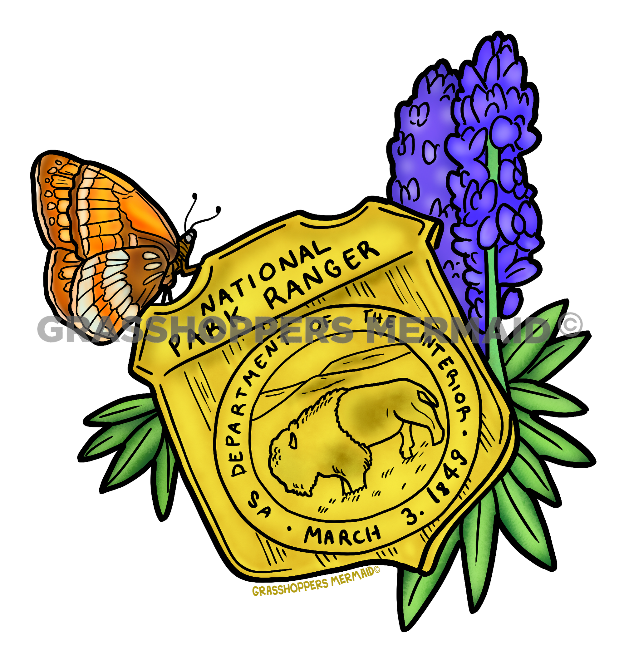Park Ranger Butterfly Badge