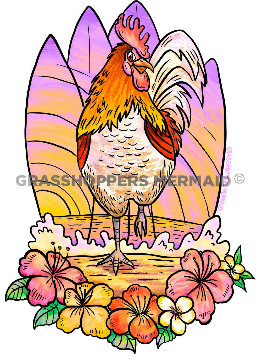 Peach Rooster Surf Boards