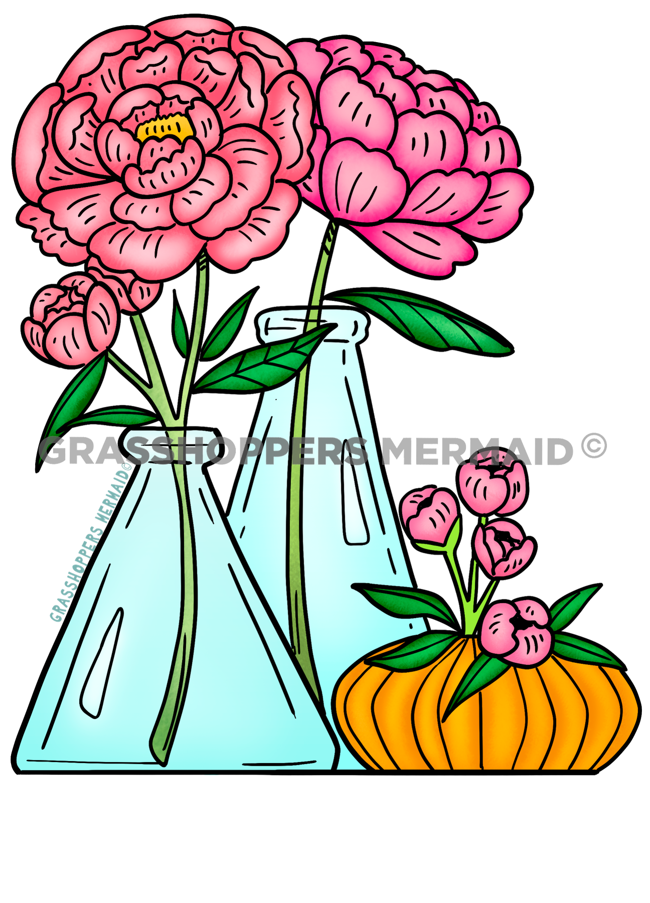 Peonies in Vase