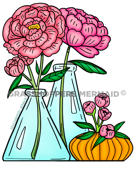 Peonies in Vase