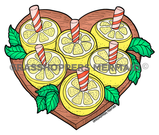 Lemon Peppermint Heart