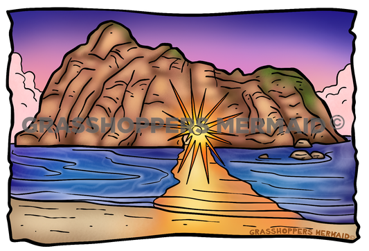 Pfeiffer Beach Sticker | Waterproof Vinyl Sticker & Laptop Decal | Weatherproof Art