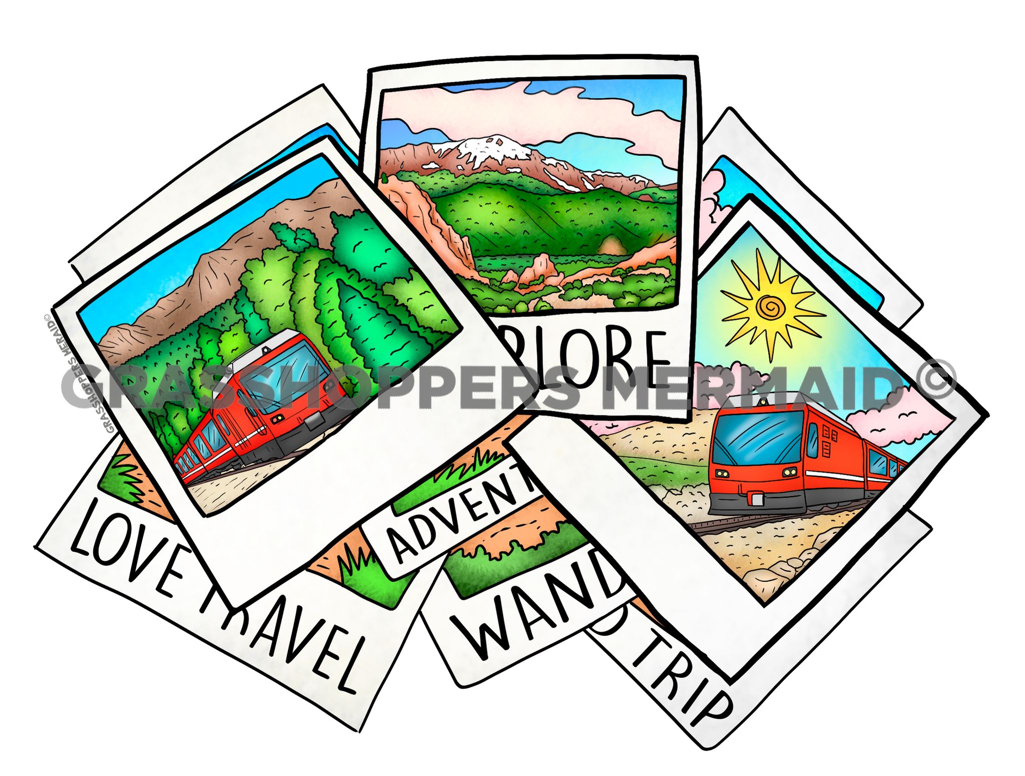 Pikes Peak Polaroid Trio