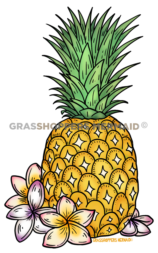 Pineapple and Plumerias