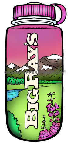 Pink Flower Bottle