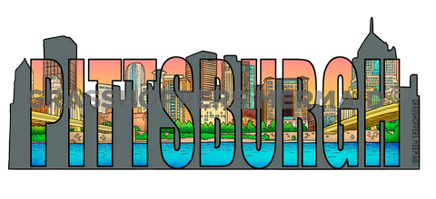 Pittsburgh Text Sunrise