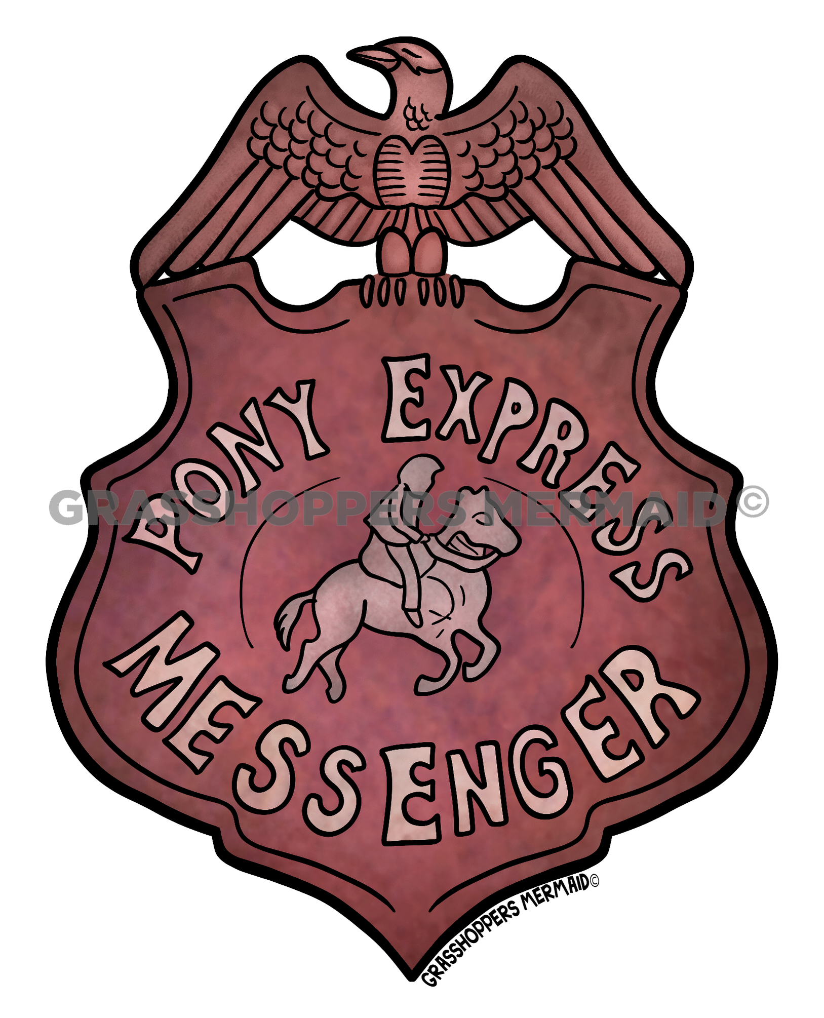 Pony Express Badge