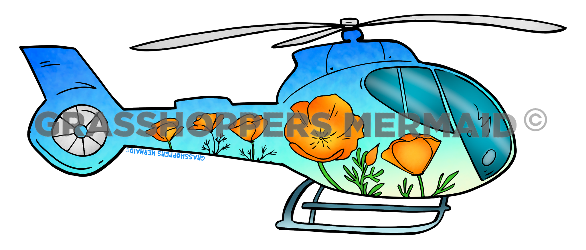 Poppies Helicopter