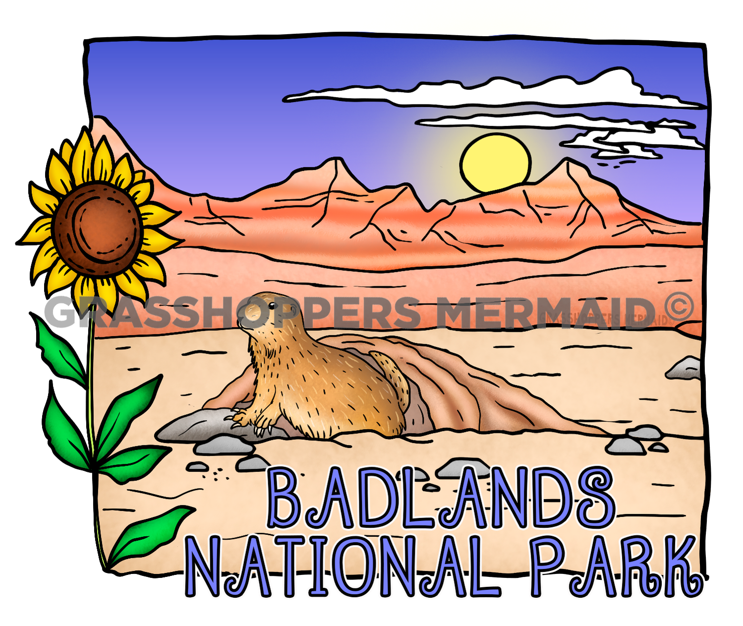 Prairie Dog Sunflower