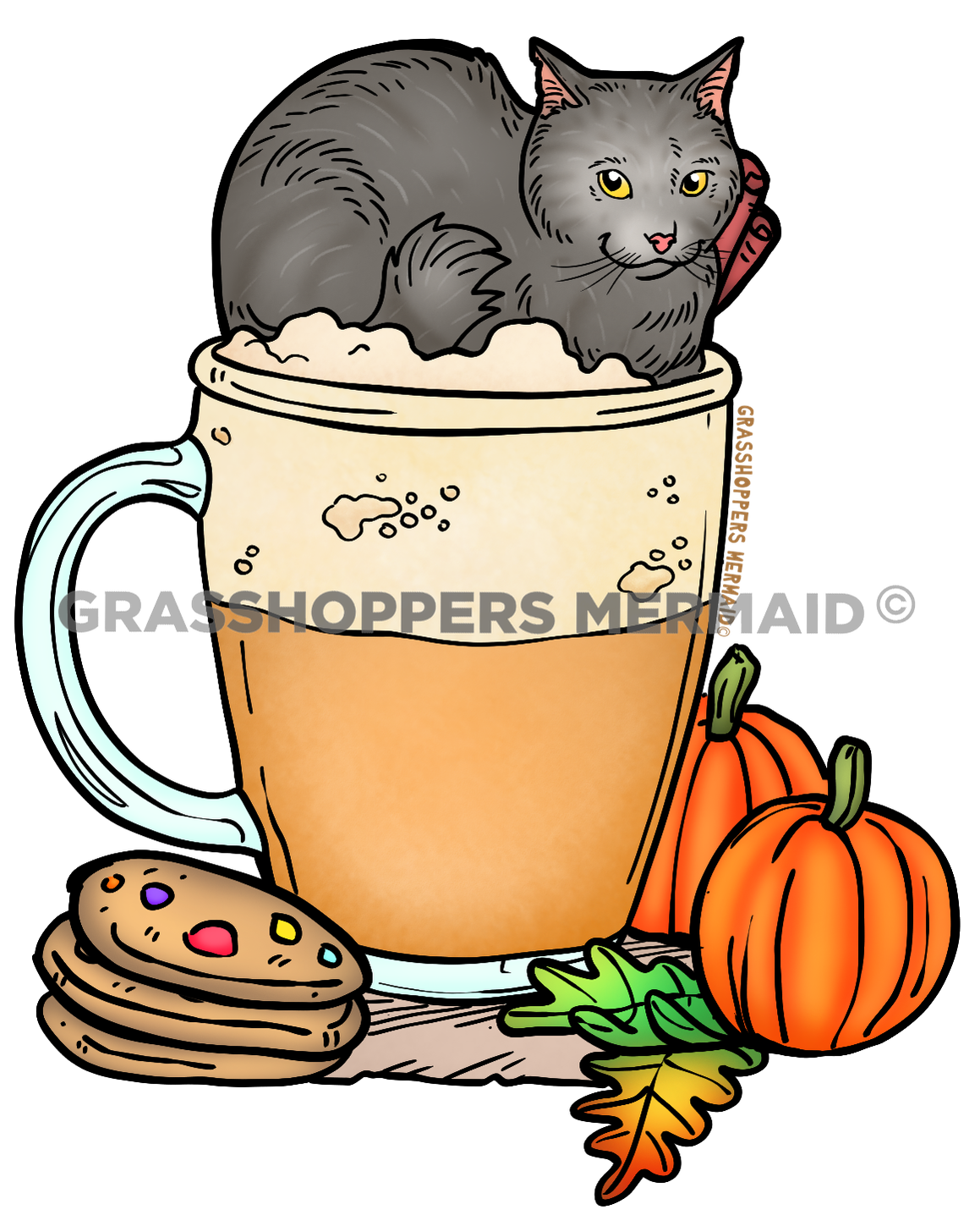 Pumpkin Latte Cat