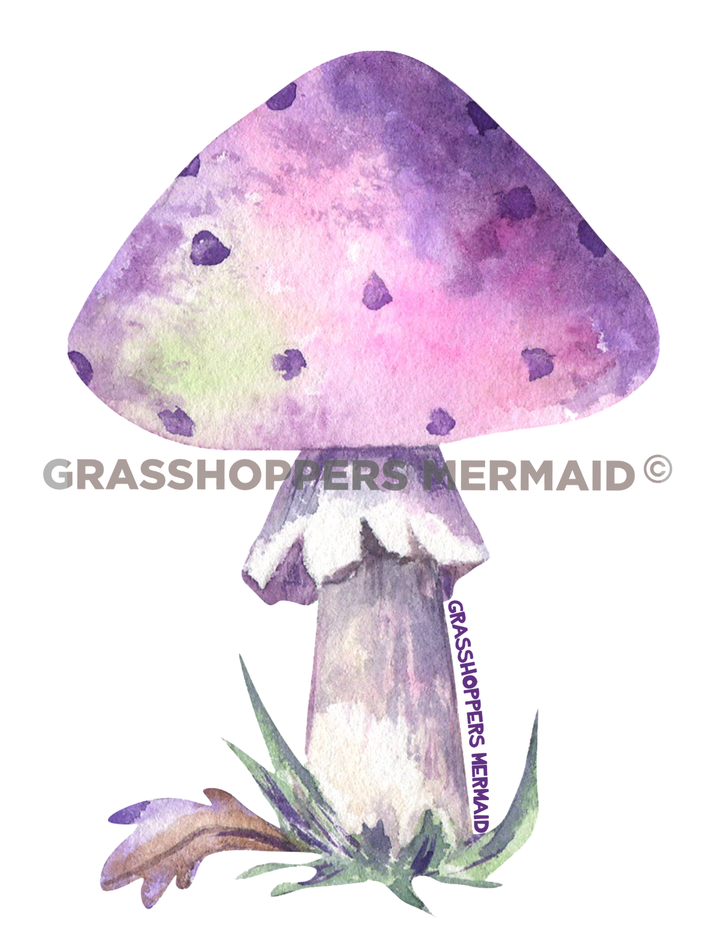 Purple Spotty Mushroom