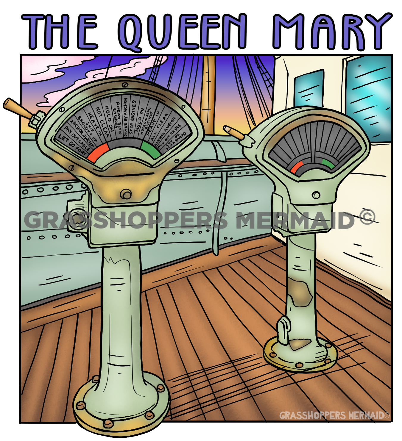 Queen Mary Machine Levers