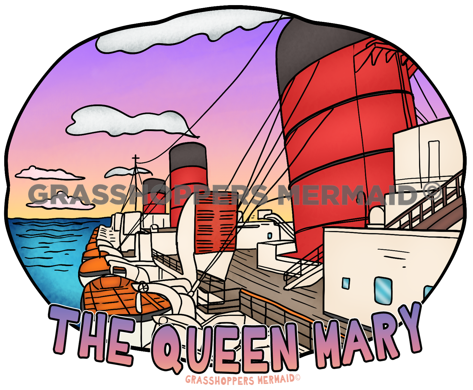 Queen Mary Smoke Stacks