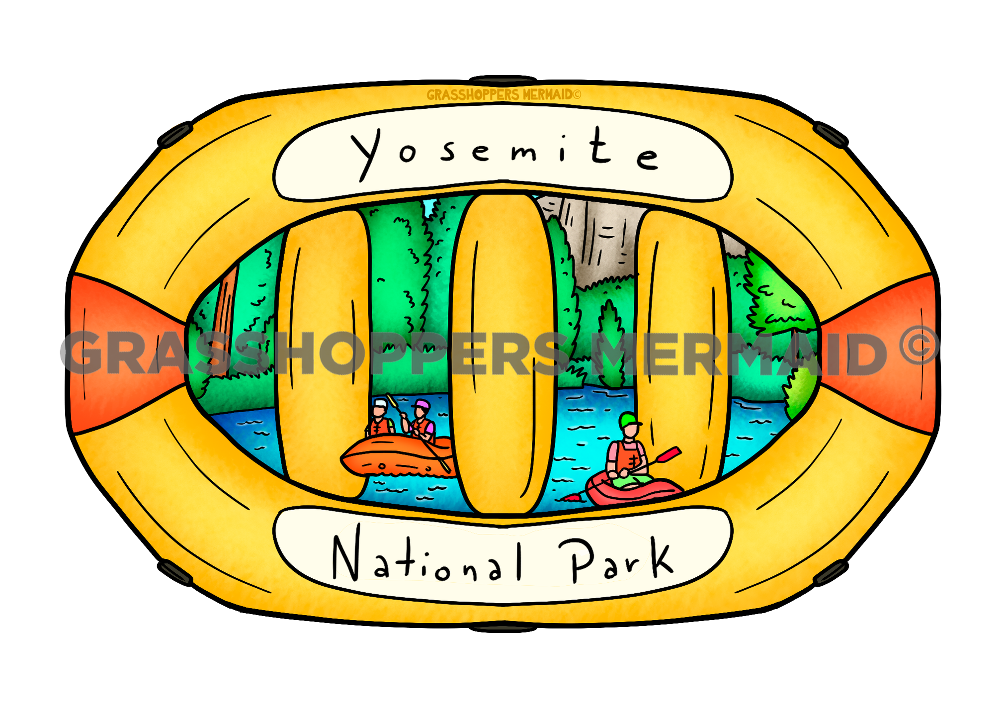 Yosemite NP Rafting