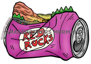 Red Rocks Beer Can