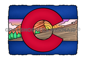 Red Rocks CO Flag