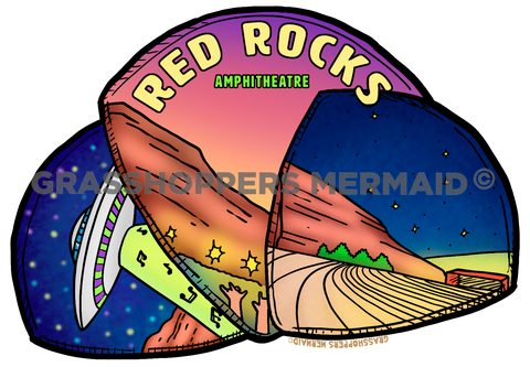Red Rocks Guitar Pic Trio