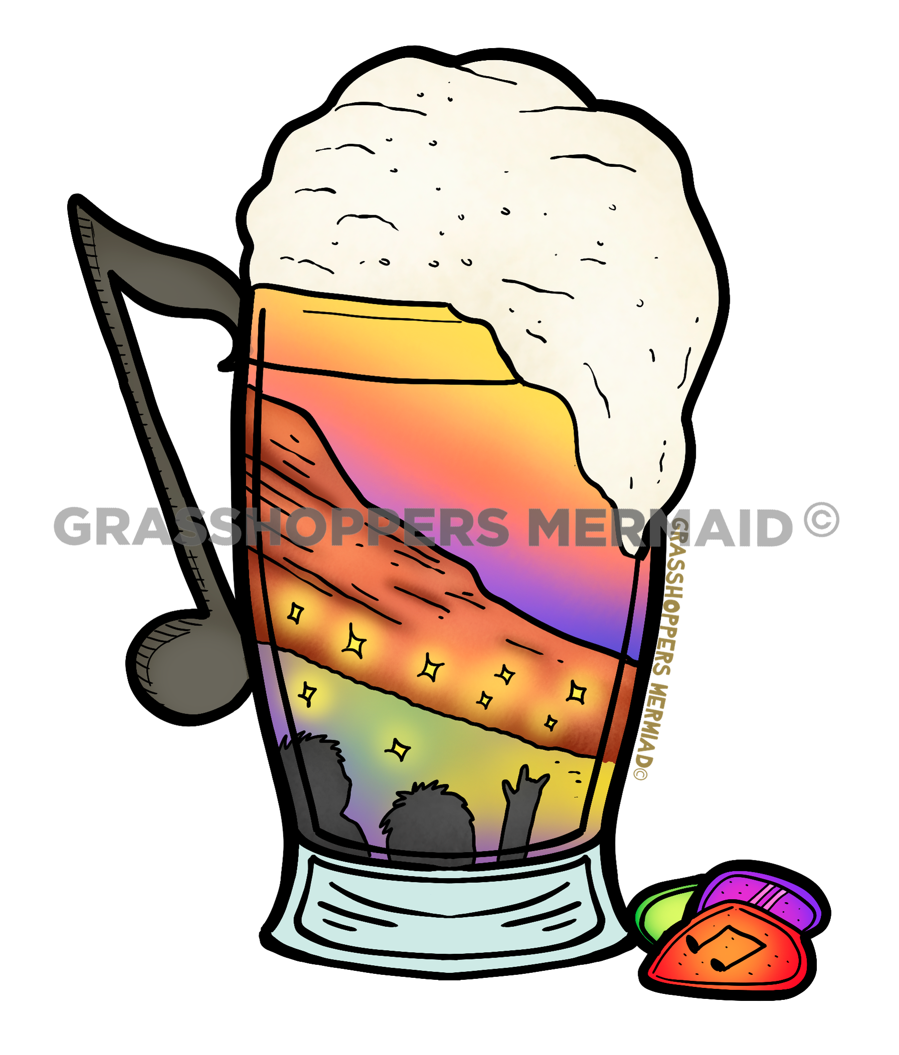 Red Rocks Music Beer Mug