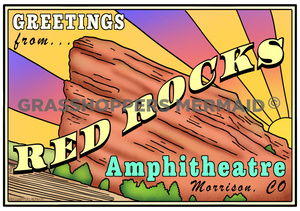 Red Rocks Postcard