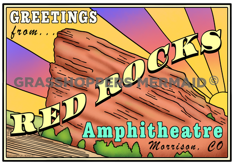 Red Rocks Postcard