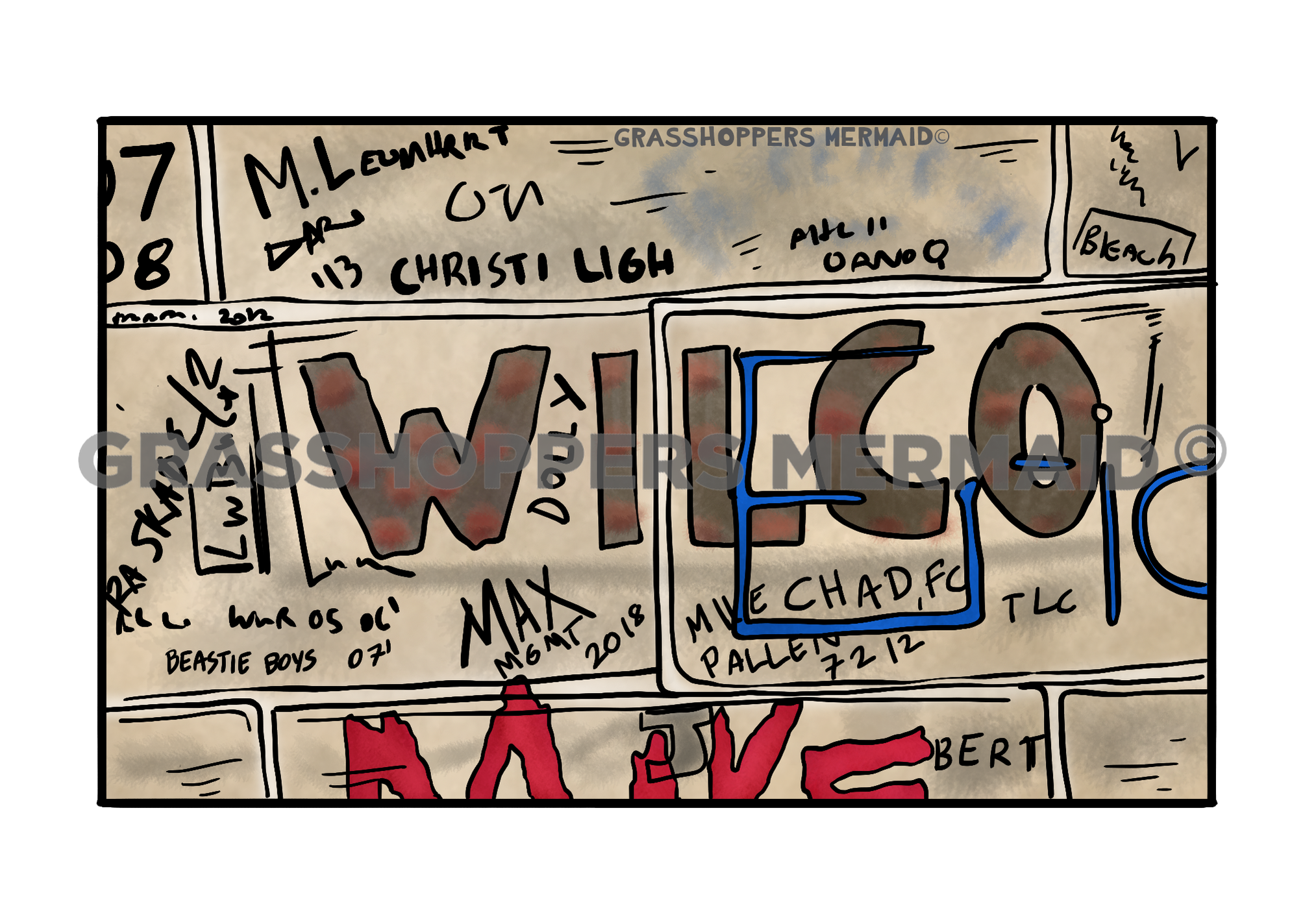 Red Rocks Underground Wall