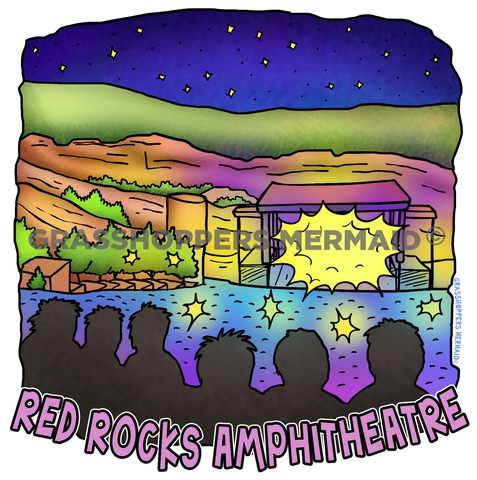 Red Rocks at Night