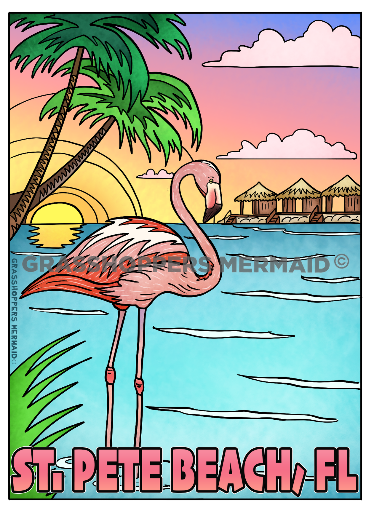 Retro Flamingo