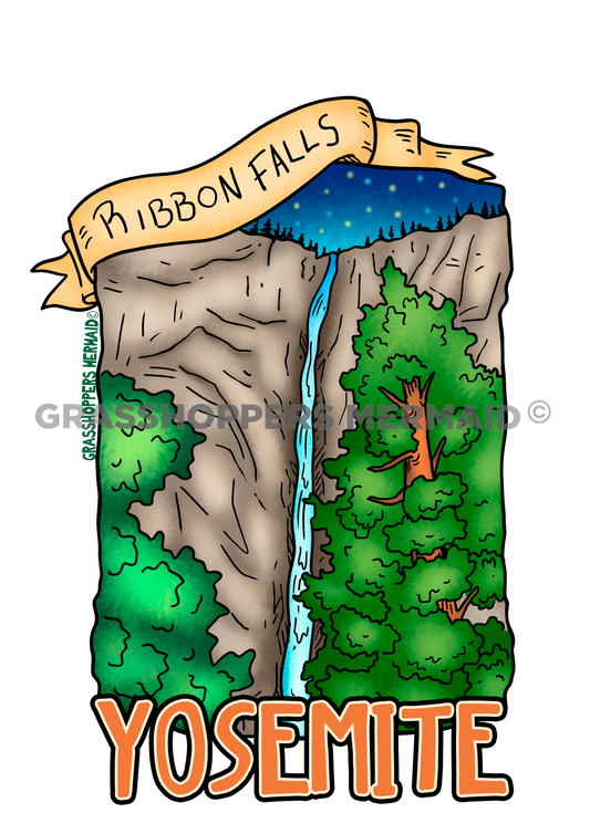 Ribbon Falls Nightfall