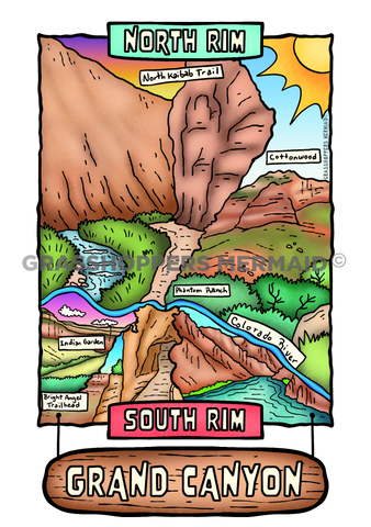 Rim to Rim Map