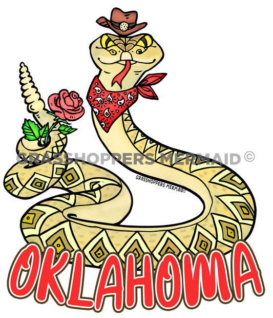 Roses & Rattles - Floral Snake Sticker