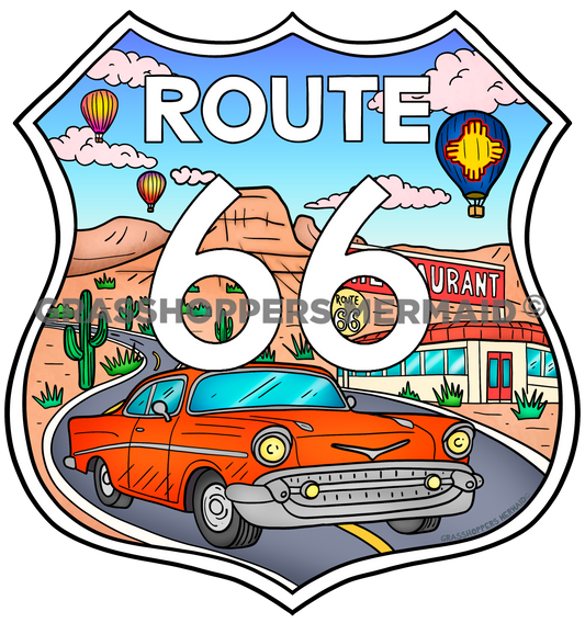 Route 66 Logo Scenery