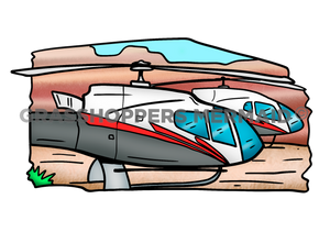 Row of Helicopters