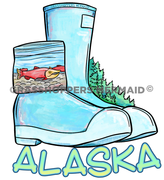 Rubber Salmon Boots