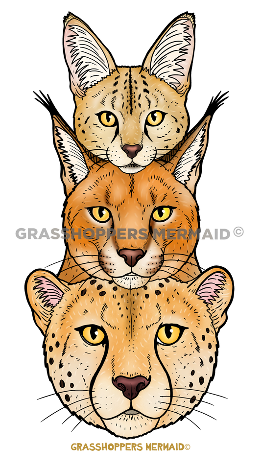 Safari Cat Totem