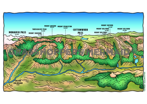 Salida Mountain Map