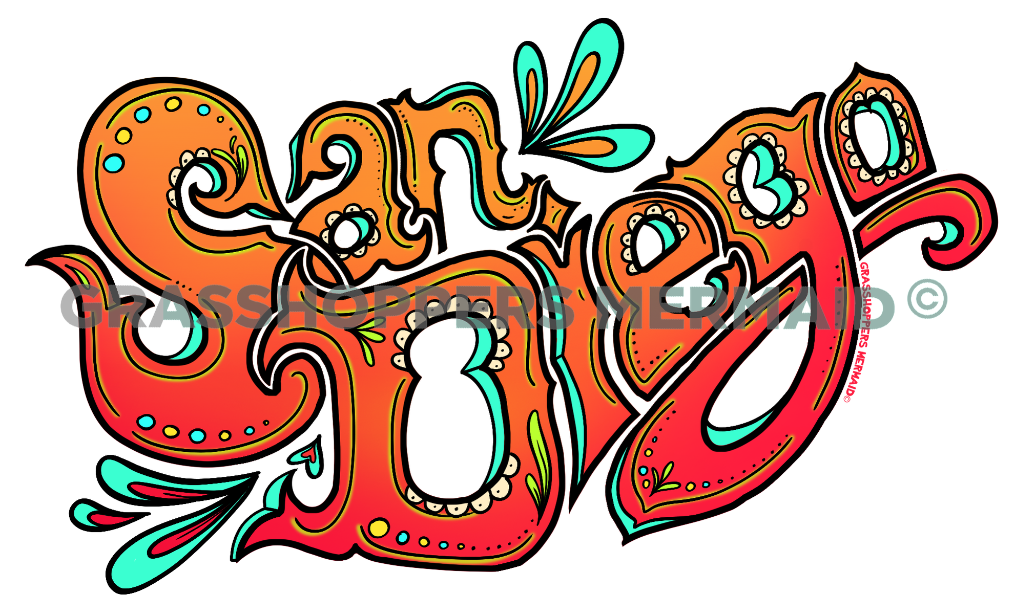 San Diego Fancy Text