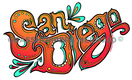 San Diego Fancy Text