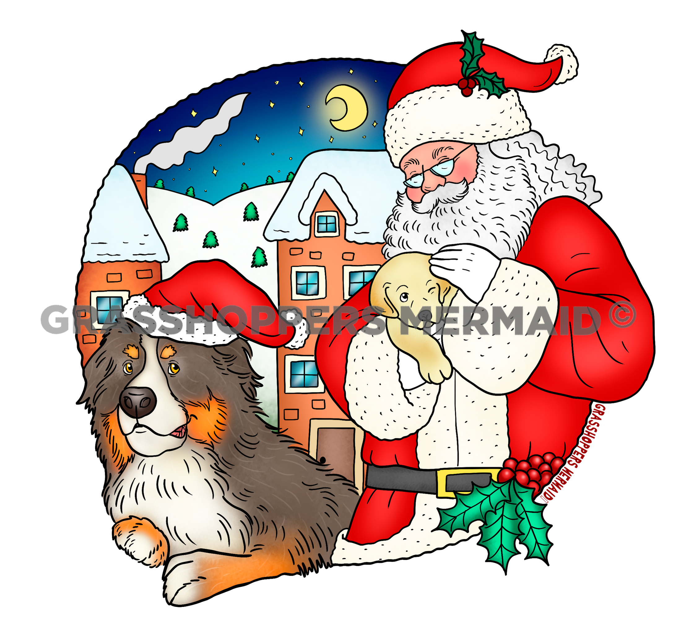 Santa & Puppy