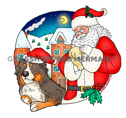 Santa & Puppy
