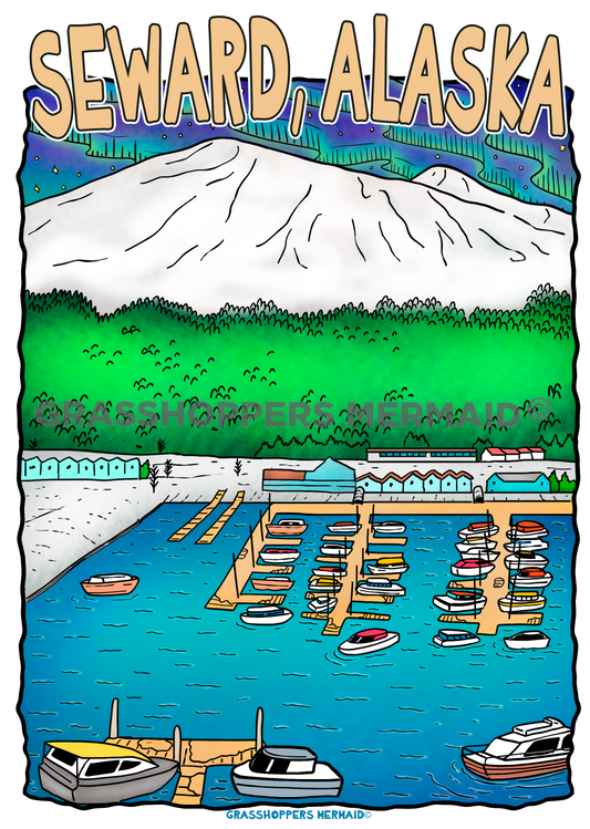 Seward Marina Northern Lights