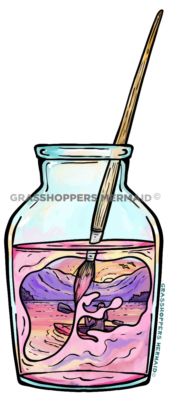 Simple Watercolor Jar