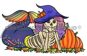 Skeletom Mermaid Pose