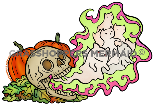 Skull & Cat Ghosts