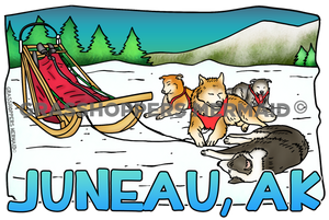 Sled Dog Team Break