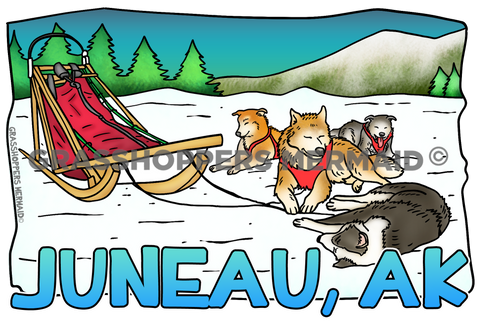 Sled Dog Team Break